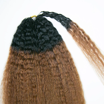 Kinky Straight Lightweight #T1B/30 Color Crochet Human Hair