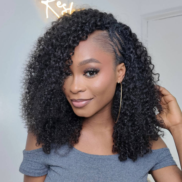Water Burmese Curly Lightweight Feather Crochet Human Hair